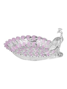 Momentz - Pastel Lavender Platter with Peacock
