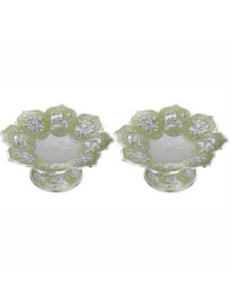 Momentz - Green Lotus Galvanic Platter (Pack Of 2)