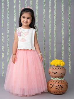 LABEL NEETI - 3D Hand Embroidered Lehenga & Choli (Set of 2)