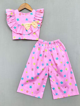 LABEL NEETI - Pink Floral Co-Ord (Set of 2)