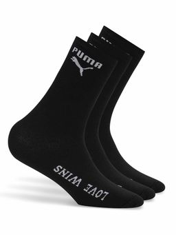 Puma - Love Wins Sneaker Unisex Black Socks (Pack of 3)