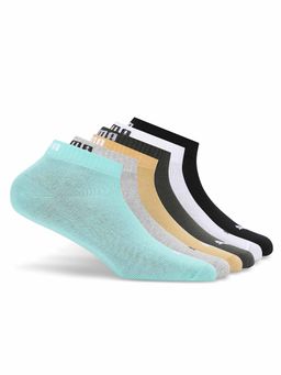 Puma - Quarter Plain Unisex Multi-Color Socks (Pack of 6)