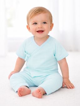 Mi Arcus - Wrapover Style T-Shirt and Pyjama - Green (Newborn)