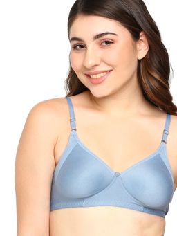 BLOSSOM - Moulded T-Shirt Bra Featuring Side Panels Gracious Silver Grey