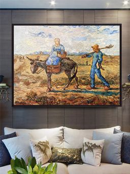 The Art House - Morning Peasant Couple To Work By Van Gogh