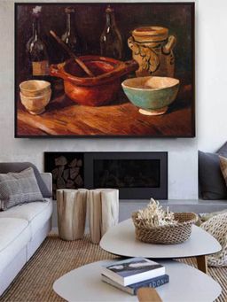 The Art House - Still Life Earthenware And Bottles By Van Gogh