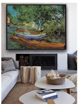 The Art House - Bank Of Oise At Auvers By Van Gogh