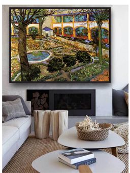 The Art House - Courtyard Hospital Arles By Van Gogh