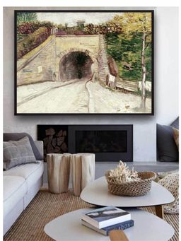 The Art House - Tunnel Through Hillside By Van Gogh