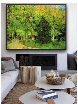 The Art House - Lane In Public Gardens Arles By Van Gogh