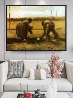 The Art House - Peasants Planting Potatoes By Van Gogh