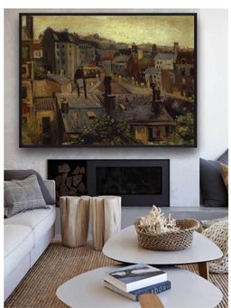 The Art House - Roofs In Paris By Van Gogh