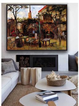 The Art House - Terrace Of La Guinguette Cafe By Van Gogh