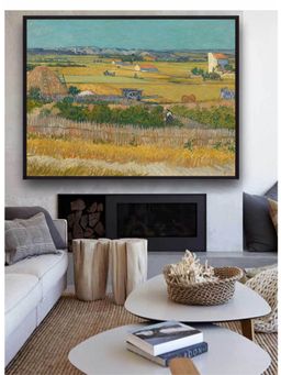 The Art House - Harvest At La Crau And Montmajour By Van Gogh