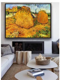 The Art House - Haystacks In Provence By Van Gogh