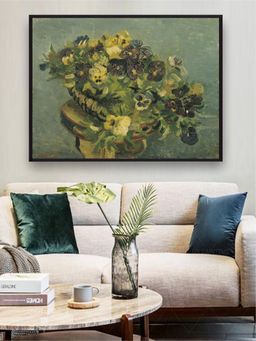 The Art House - Basket Of Pansies On A Small Table By Van Gogh