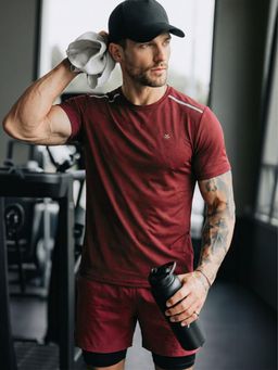 WROGN - Maroon Performance T-shirt