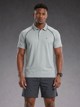 WROGN - Grey Nylon Polo T-shirt