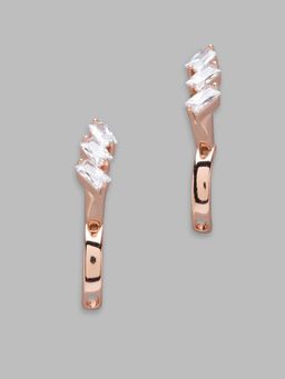 Globus - Rose Gold Plated Geometric Studs Earring-3619515001
