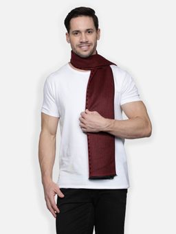 Alvaro Castagnino - Maroon Coloured Mens Viscose Muffler