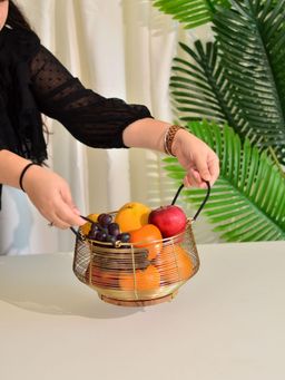 Cinch Home - Gold Fruit Basket