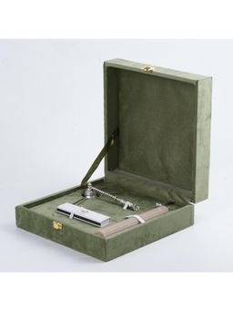 SABERA - Silver Bell Candle Snuffer with Matchstick Box & Candle