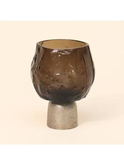 Muun Home - Theia Tea Light Candle Holder Silver Tall