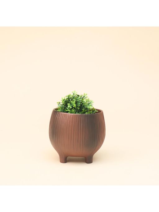 Muun Home Brown Aden Organic Planter Terracotta