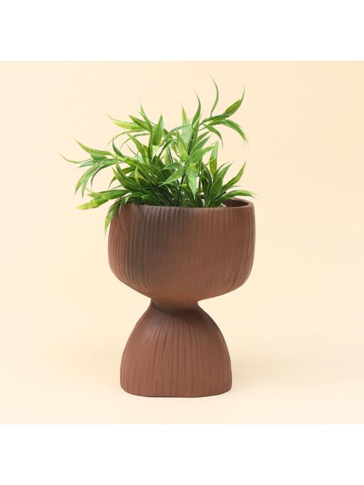 Muun Home Brown Aden Organic Planter Terracotta