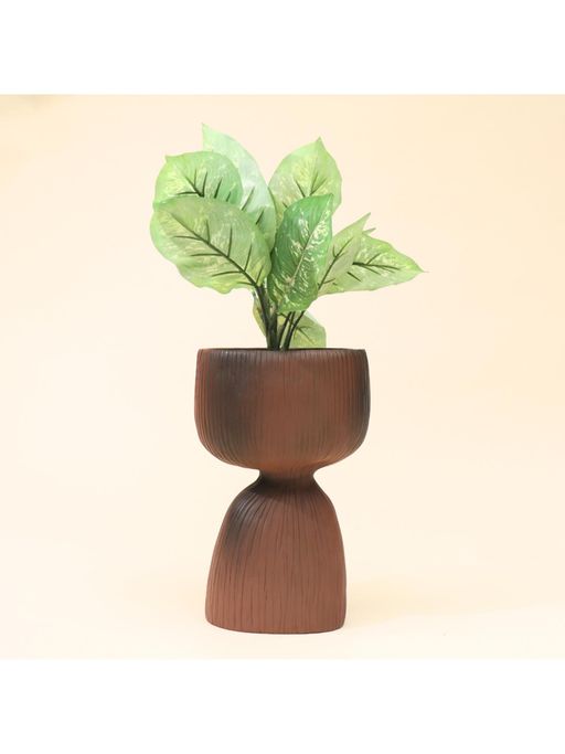 Muun Home Brown Aden Organic Planter Terracotta