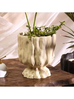 Muun Home - Raya Organic White Planter