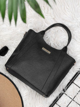 Legal Bribe - Textured Hand Held Bag Black