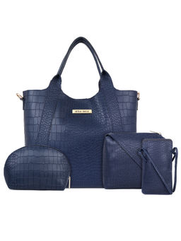Legal Bribe - Crock Style HandHeld Bag Combo Of 4 Blue