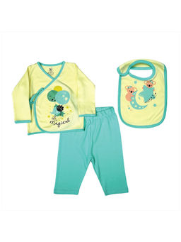 Tinylane - Baby Clothing Sunny Jhabla Legging & Krescent Koala Bib MultiColor(Set of 3)