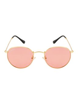 MAGNEQ - Round Shaped Pink UV Protected Polarized Unisex Sunglasses MG 3447/S C3