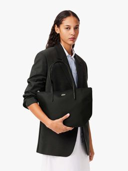 Lacoste - Black L.12.12 Concept Small Zipped Tote Bag