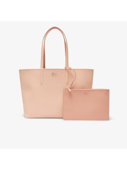 Lacoste - Pink Anna Reversible Tote Bag with Pouch