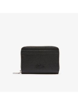Lacoste - Black Chantaco Leather Coin Purse