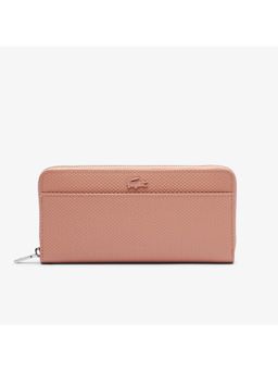 Lacoste - Grey Large Chantaco Pique Leather Wallet