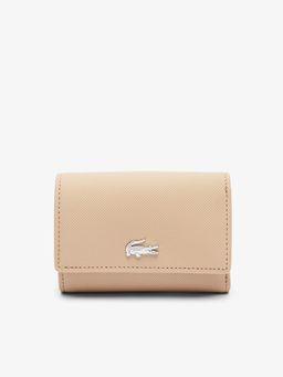 Lacoste - Beige Anna Snap Close Flap Wallet