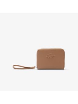 Lacoste - Brown City Court Grain Leather Coin Purse