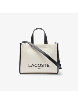 Lacoste - Beige Small Heritage Canvas Tote Bag