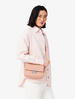 Lacoste - Pink Daily City Flap Close Messenger Bag