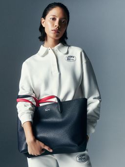 Lacoste - Blue Anna Zipped Tote Bag