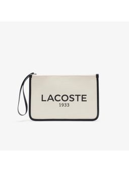 Lacoste - Beige Heritage Canvas Pouch Bag