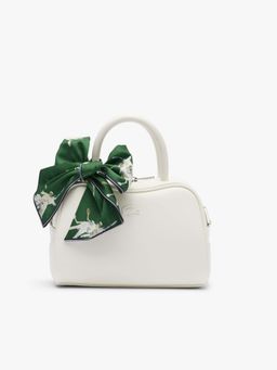 Lacoste - Beige Mini Lora Leather Handbag with Detachable Strap