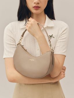 Lacoste - Beige Small Champs-elysees Half-Moon Purse
