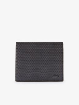 Lacoste - Black Chantaco Zipped Pique Leather Billfold Wallet