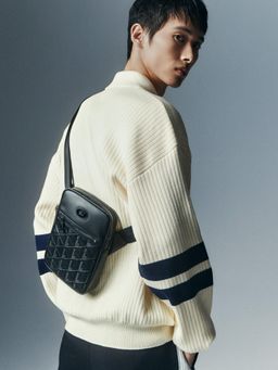 Lacoste - Black Nomogramme Sling Bag