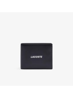 Lacoste - Navy Blue Small FG Logo Leather Billfold Wallet